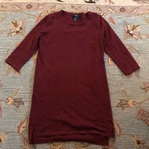 Maroon Sweater Dress